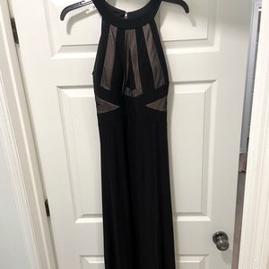 Long black formal dress. Size 3/4. Morgan and Co.  Jersey material